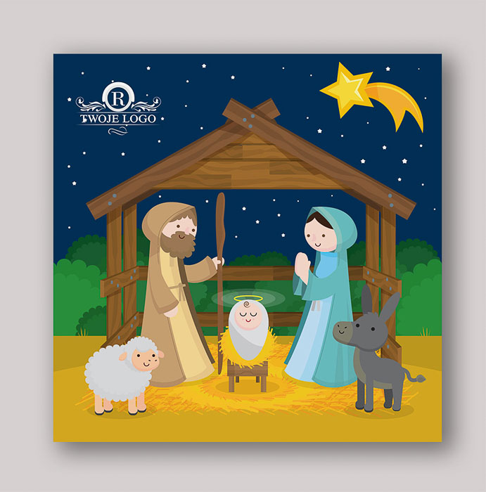 Kartki świąteczne dla firm religijne